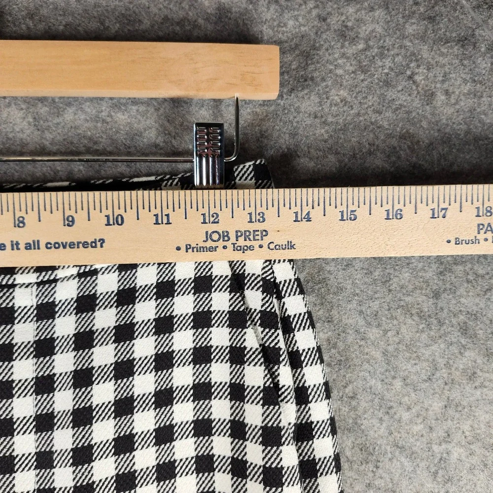 Kate Spade New York Gingham Cropped Pants‎ Women's Size 0 Black White Checkered